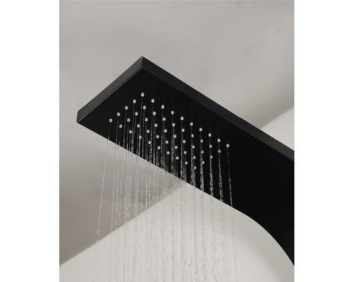 Pomme de douche rectangulaire avec jet d''eau