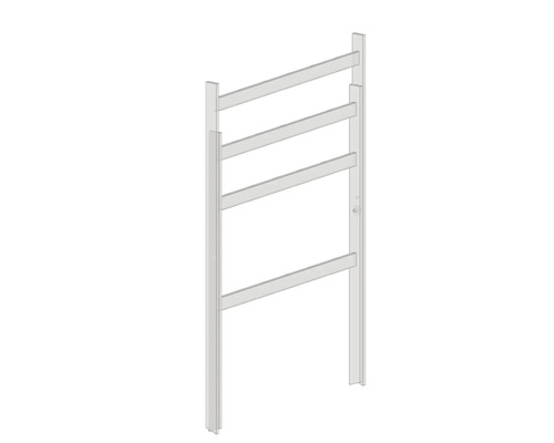 Porte-serviettes avec quatre barres pour montage mural