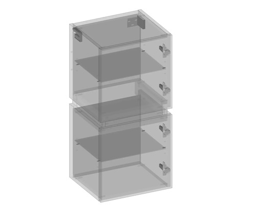 Éléments d''armoire avec étagères