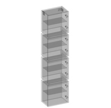 Hängehochschrank mit 4 Türen Devo Viva 2.0 rechts BxHxT 40x170x26 cm conifer green supermatt