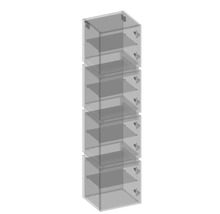 Hängehochschrank mit 4 Türen Devo Viva 2.0 rechts BxHxT 40x170x35 cm conifer green supermatt