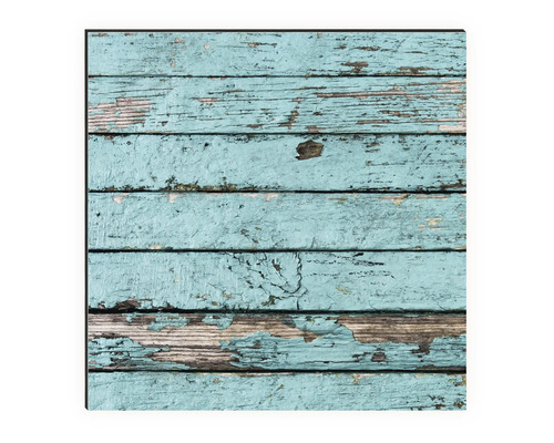 Panneau décoratif avec structure de planches en bois et peinture écaillée