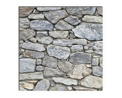 Dekorplatte mit Steinwand Motiv