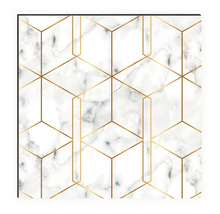 Tapete mit Marmormuster und geometrischen Formen