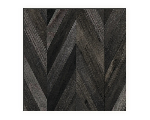 Carreau carré avec motif à chevrons en bois