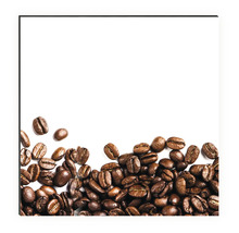 Dekorative Leinwand mit Kaffeebohnen-Motiv