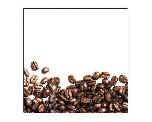 Toile décorative avec motif de grains de café