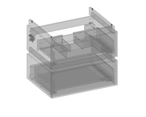 Meuble sous-lavabo avec deux tiroirs