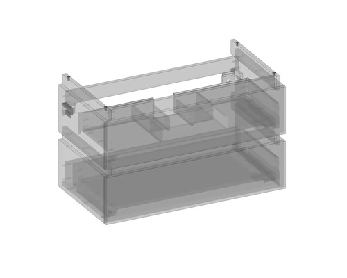 Meuble sous-vasque de salle de bains avec deux tiroirs