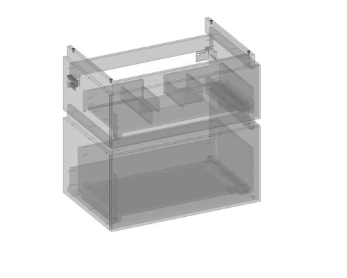 Meuble sous-vasque avec deux tiroirs
