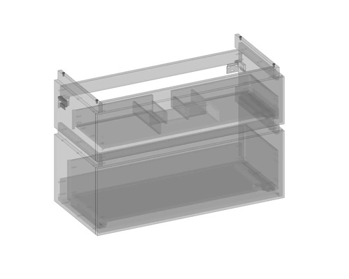 Waschtischunterschrank mit zwei Schubladen