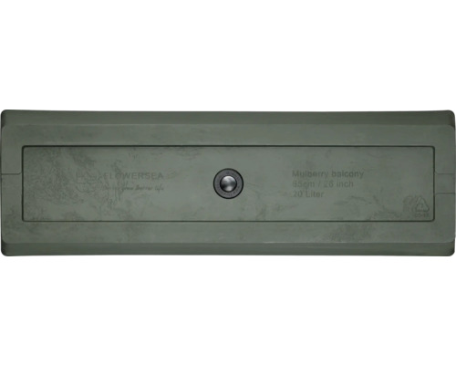 Jardinière de balcon, longueur 65 centimètres, capacité 20 litres