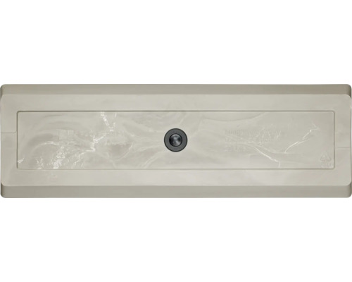 Jardinière en plastique avec drainage d''eau