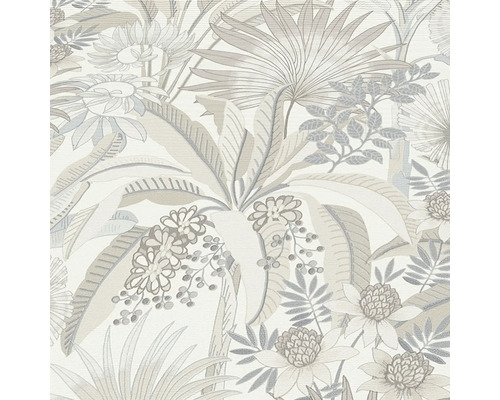 Tapete mit floralem und tropischem Muster
