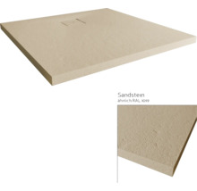 Duschwanne aus Sandstein mit Ablauf