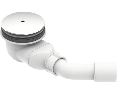 Ablaufgarnitur für Waschbecken mit verchromter Abdeckung