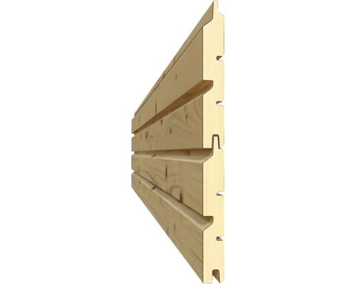 Holzfassade mit Nut- und Federverbindung