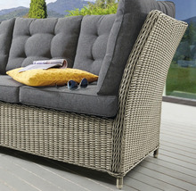 Loungesofa Destiny PALMA 3-Sitzer, inkl. Auflagen, Polyrattan, natur meliert