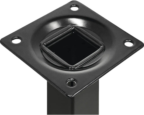 Plaque de fixation de pied de table en métal avec trous pour vis