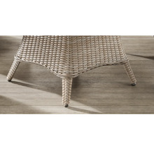 Sitzgruppe Destiny PALMA LUNA 4x Hochlehner + Tisch Ø120x75cm, natur meliert