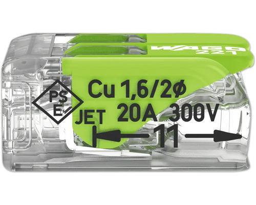 Borne de raccordement Wago pour conducteurs électriques