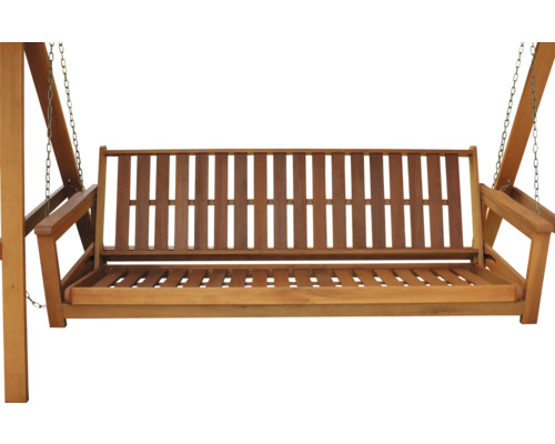 Balancelle en bois avec suspension à chaînes