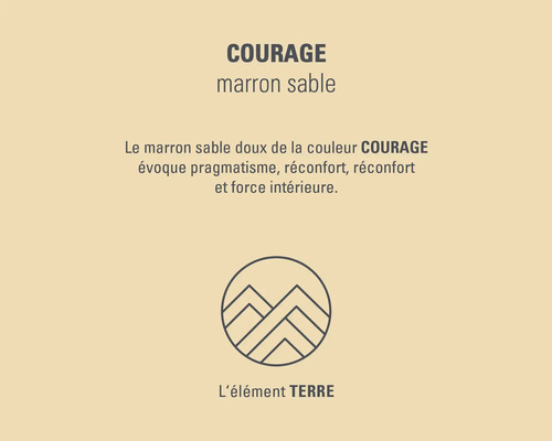 Couleur courage marron sable