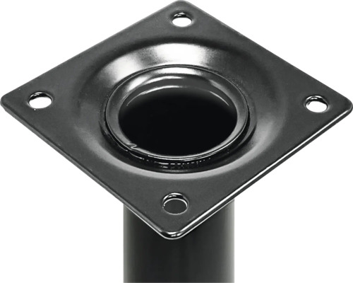 Plaque de fixation de pied de table en métal avec quatre trous