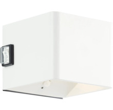 Quadratische Wandleuchte mit Schalter