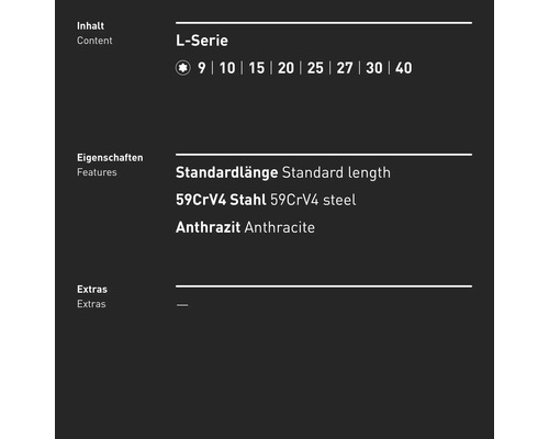 Informationen zur L-Serie: Inhalt, Eigenschaften und Extras