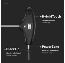 Tournevis à poignée en T TORX® TX20, avec HybridTouch (INBUS® 70518)