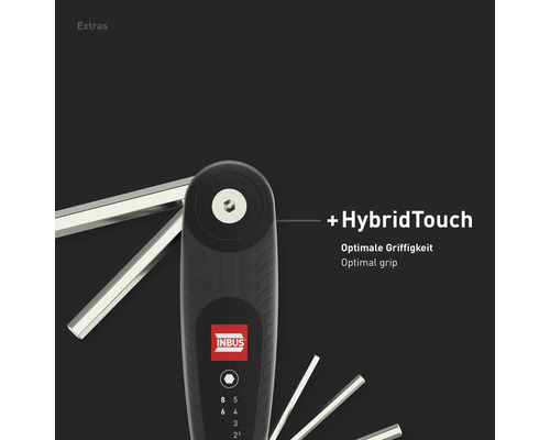 Inbus Logo Klappwerkzeug mit Hybrid Touch