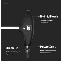 Tournevis à poignée en T INBUS® 70044 2mm, avec HybridTouch