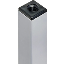 Tarrox Tischbein vierkant 24 x 24 x 500 mm, silber