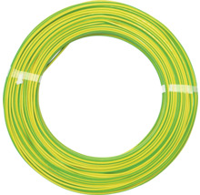 Gelb-grüner Erdungsdraht aufgerollt