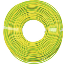 Câble électrique jaune-vert sur une bobine