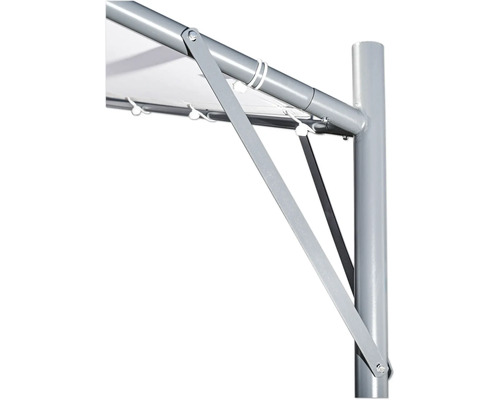 Vue détaillée d''un cadre de pavillon avec support