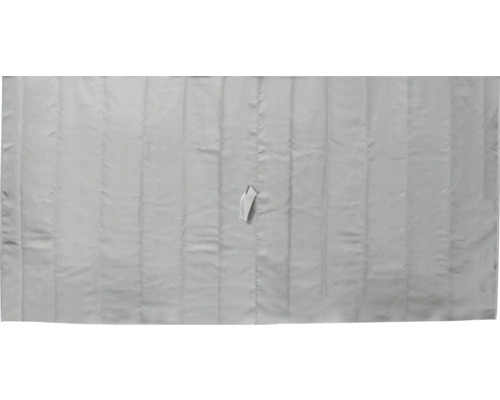 Blick auf eine Thermogardine mit Falten und Band