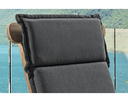 Coussin de bain de soleil avec dossier haut