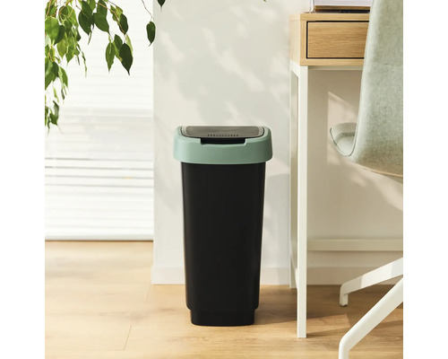 Poubelle à couvercle oscillant pour l''intérieur