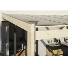 Terrassenüberdachung SKAN HOLZ Novara mit Pfostenlaschen 450x259 cm natur-thumb-6