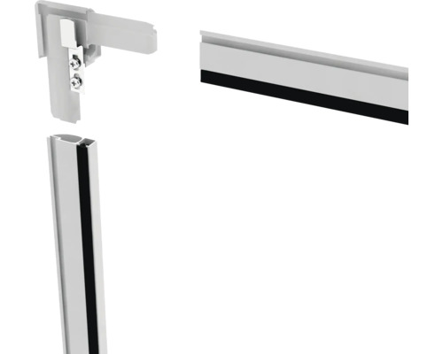 Profilé en aluminium avec joint et connecteur d''angle pour projets de construction
