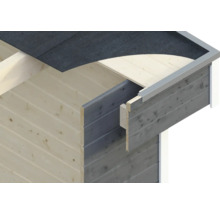 Gartenhaus SKAN HOLZ Texel mit Fußboden 590 x 310 cm terragrau