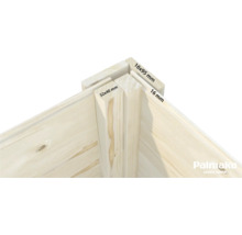 Abri de jardin Palmako Leif 3,0+2,9m² avec plancher 377 x 187 cm naturel