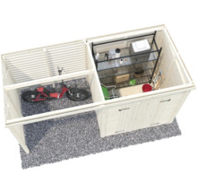 Abri de jardin Palmako Leif avec marron
