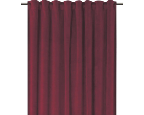 Weinroter Vorhang mit Ösenaufhängung