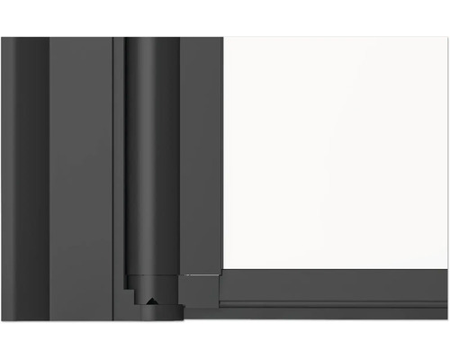 Detailansicht eines Fensters mit Rahmen