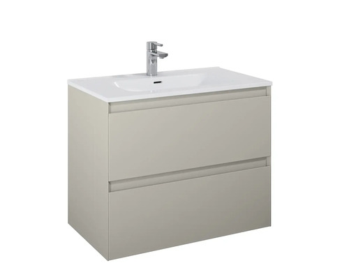 Meuble sous-vasque avec deux tiroirs et vasque à poser