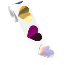 Rouleau d''autocollants en forme de cœur