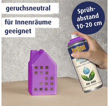 Helton Farbspraydose mit lila Farbmusterhaus geeignet für Innenräume